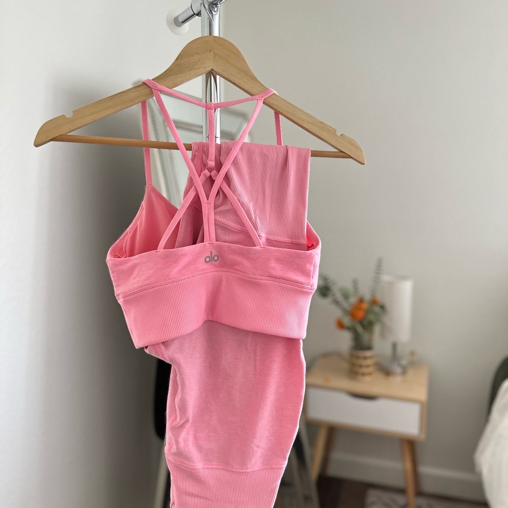 Alo Yoga GODDESS Bra + leggings SET - Picture 2 of 12
